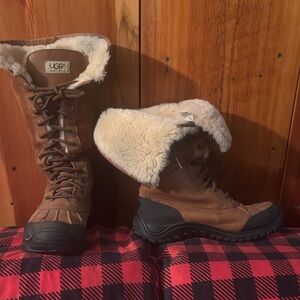 UGG Adirondack Women's Tan and Black Winter Boots
